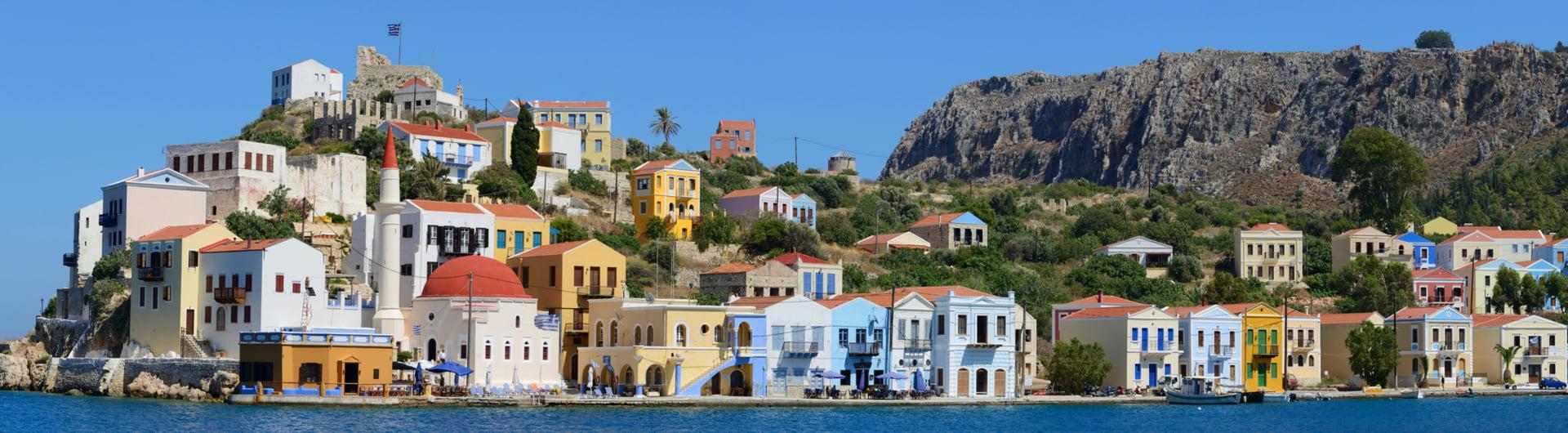 Kastellorizo Adası, Yunanistan Panoramik Görünümü