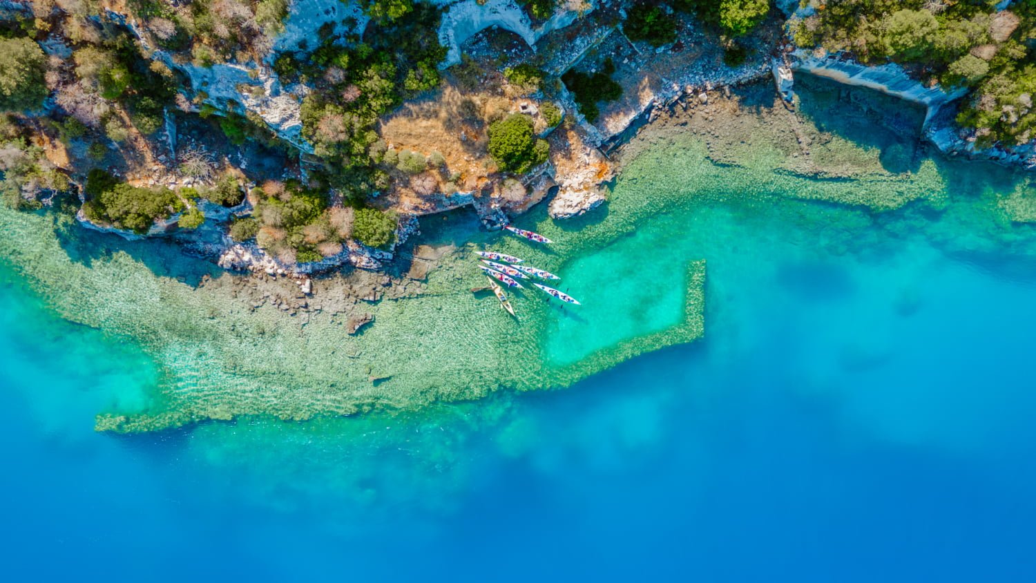 Deniz Kanosu Batık Şehir Kekova Antalya