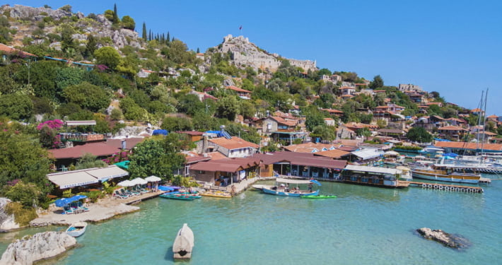 Simena Kalesi ve Mezar; Kekova