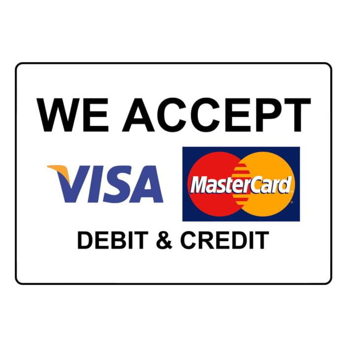 Visa mastercard'ı kabul ediyoruz